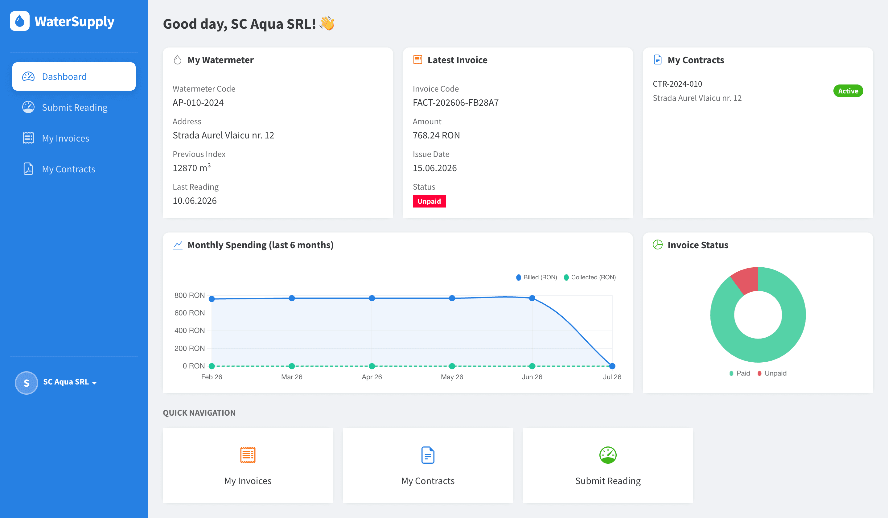 Client Dashboard