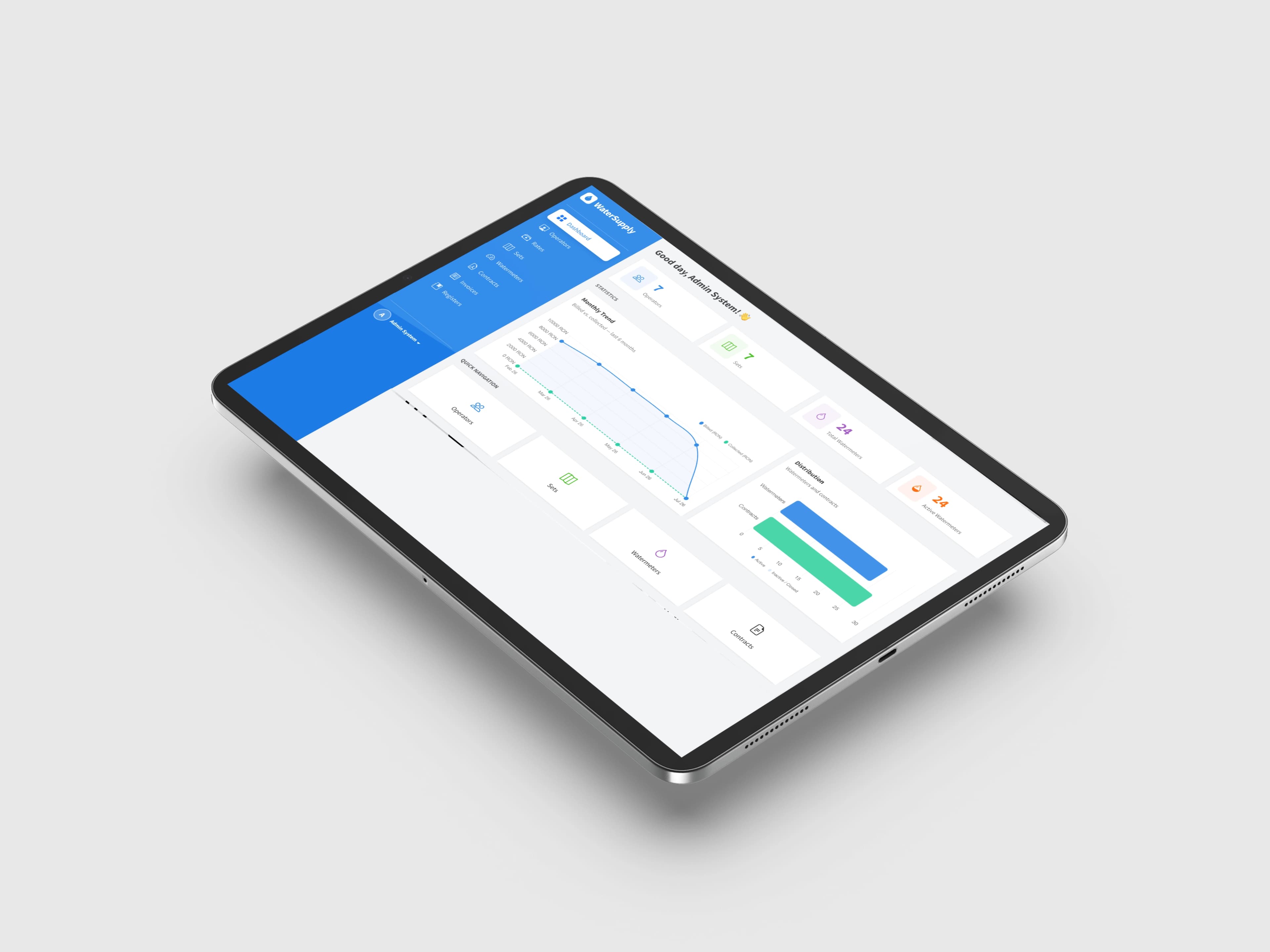 Dashboard de management proiecte 24Agency